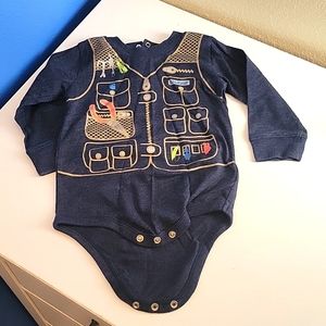 Carhartt fishing vest onesie